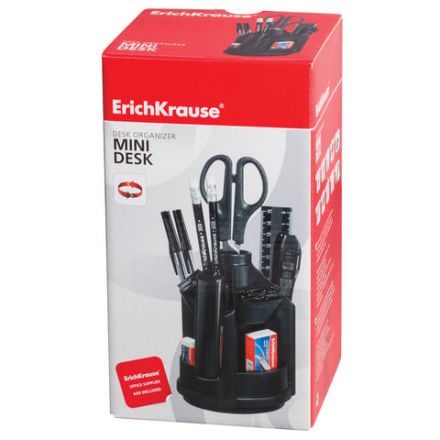 Канцелярский набор ERICH KRAUSE "Минидеск", 12 предметов, 11 Канцелярский набор ERICH KRAUSE "Минидеск", 12 предметов, 11