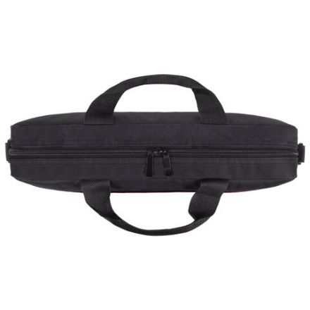 Сумка портфель BRAUBERG PRACTICAL с отделением для ноутбука 15,6", Blue line, черная, 29х40х7 см, 272603