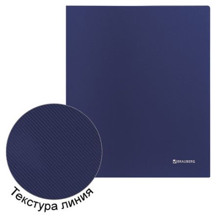 Папка на 2 кольцах BRAUBERG "Диагональ", 40 мм, темно-синяя, до 300 листов, 0,9 мм, 221348 Папка на 2 кольцах BRAUBERG "Диагональ", 40 мм, темно-синяя, до 300 листов, 0,9 мм, 221348