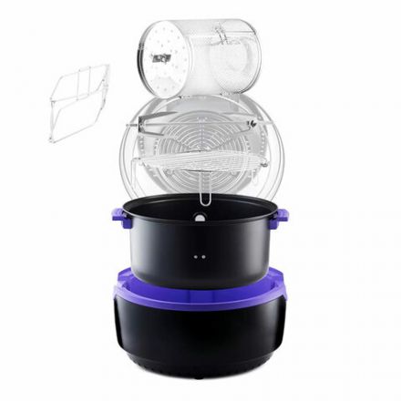 Аэрогриль KITFORT КТ-2219-1, 1400 Вт, 8 л, 20 программ, таймер, сенсорное управление, черный