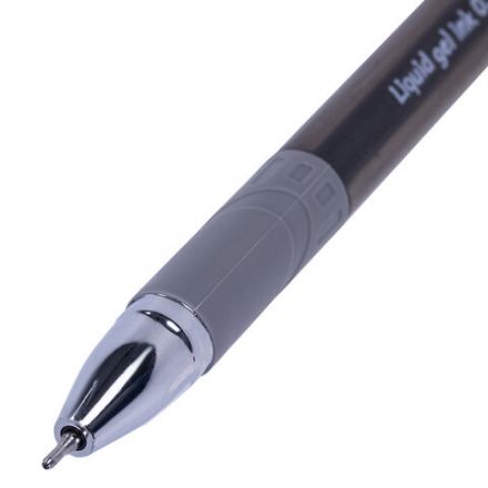 Ручка гелевая с грипом BRAUBERG "Max-Oil Gel", ЧЕРНАЯ, игольчатый узел 0,5 мм, линия письма 0,3 мм, 144260 Ручка гелевая с грипом BRAUBERG "Max-Oil Gel", ЧЕРНАЯ, игольчатый узел 0,5 мм, линия письма 0,3 мм, 144260