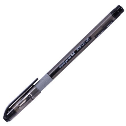 Ручка гелевая с грипом BRAUBERG "Max-Oil Gel", ЧЕРНАЯ, игольчатый узел 0,5 мм, линия письма 0,3 мм, 144260 Ручка гелевая с грипом BRAUBERG "Max-Oil Gel", ЧЕРНАЯ, игольчатый узел 0,5 мм, линия письма 0,3 мм, 144260