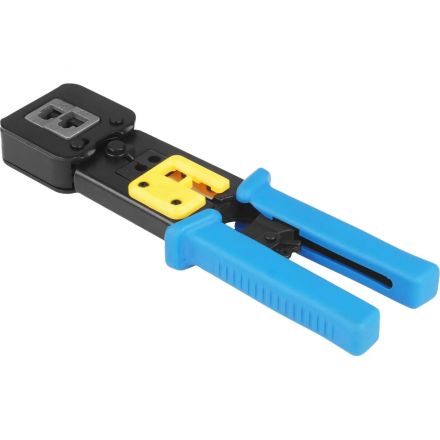 Инструмент LANMASTER обжимной типа EZ,6P,8P,с храповым мех. LAN-CRI-468R/EZ