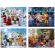 Пазл картонный "Чебурашка – Новый год", 24/35/60 элементов, АССОРТИ, 300х215 мм, 4 вида, РК