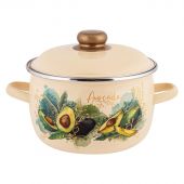 Кастрюля эмал сфер Avocado 2,0л , D=18cм, 1MC161P