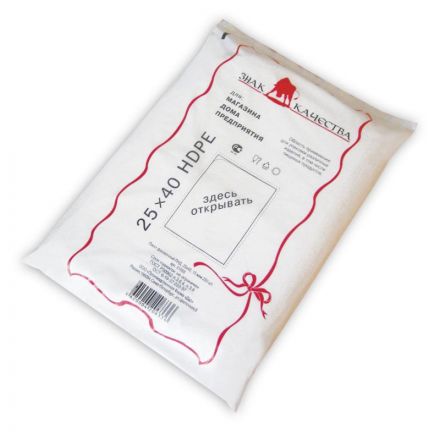 Пакет фасовочный Знак Качества ПНД 25х40 см 15 мкм (250 штук в упаковке) Пакет фасовочный Знак Качества ПНД 25х40 см 15 мкм (250 штук в упаковке)