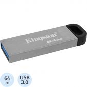 Флеш-память Kingston DataTraveler Kyson, USB 3.2 G1, сереб, DTKN/64GB Флеш-память Kingston DataTraveler Kyson, USB 3.2 G1, сереб, DTKN/64GB