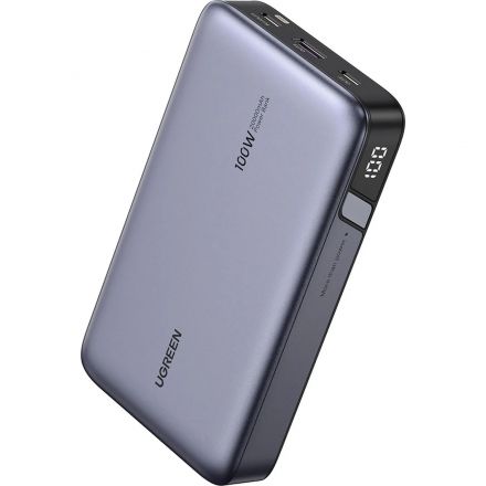 Внешний аккумулятор UGREEN PB720 (25188) 20000mAh PD 100W, серый