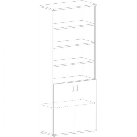 Шкаф IN Рондо комбинированный Ш-15н N6 ноче милано 804х450х2149