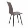 Стул обеденный La Rousse флок , серый/черный, 29, 49х50х93