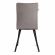 Стул обеденный La Rousse флок , серый/черный, 29, 49х50х93
