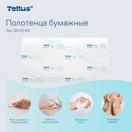 Полотенца бумажные 200 шт., Tellus/TORK (H3) ADVANCED, КОМПЛЕКТ 20 пачек, 2-слойные, белые, 23х23 см, V-сложение, 290184 Полотенца бумажные 200 шт., Tellus/TORK (H3) ADVANCED, КОМПЛЕКТ 20 пачек, 2-слойные, белые, 23х23 см, V-сложение, 290184