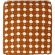 Покрывало из хлопка Polka dots карамельного цвета Essential, 180х250 см