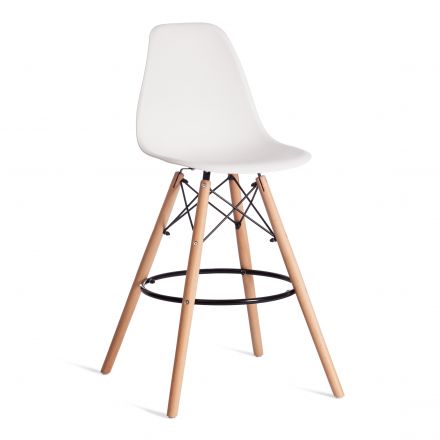 Стул барный Cindy Bar Chair (mod. 80) / 1 шт. в упаковке дерево бук/металл/пластик, 46х55х106 см, белый Стул барный Cindy Bar Chair (mod. 80) / 1 шт. в упаковке дерево бук/металл/пластик, 46х55х106 см, белый