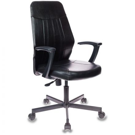 Кресло 0MX_VB_EChair-224 PPU к/з черный, металл