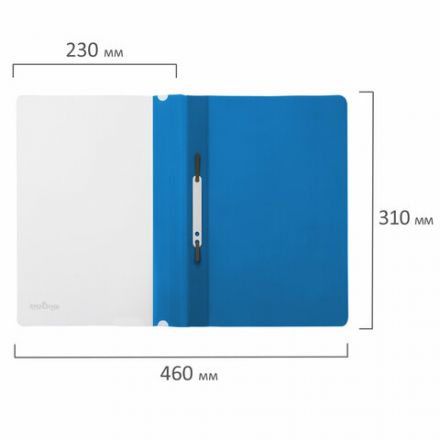 Скоросшиватель пластиковый ЮНЛАНДИЯ, А4, 130/180 мкм, голубой, 228678 Скоросшиватель пластиковый ЮНЛАНДИЯ, А4, 130/180 мкм, голубой, 228678