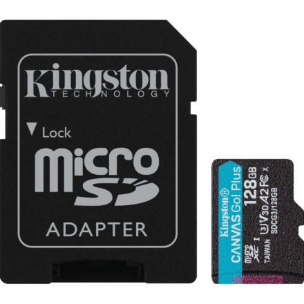 Карта памяти Kingston Canvas Go! Plus microSDXC UHS-I Cl10 +ад, SDCG3/128Gb