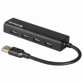 Хаб USB 3.0, 4 порта, черный, DEFENDER QUADRO EXPRESS, 83204 Хаб USB 3.0, 4 порта, черный, DEFENDER QUADRO EXPRESS, 83204