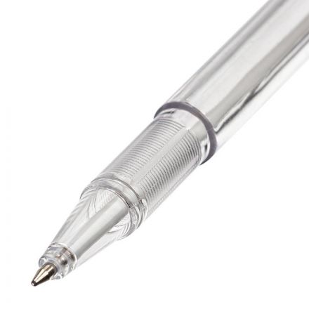 Ручка шариковая на черной подставке Beifa синяя на липучке с пружиной (толщина линии 0.5 мм)