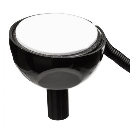 Ручка шариковая на черной подставке Beifa синяя на липучке с пружиной (толщина линии 0.5 мм)