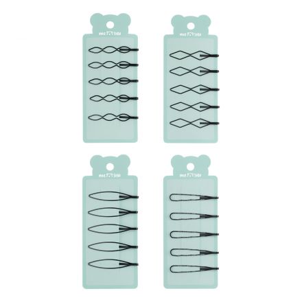 Заколки для волос MESHU, невидимки фигурные, 5шт., 6см, европодвес