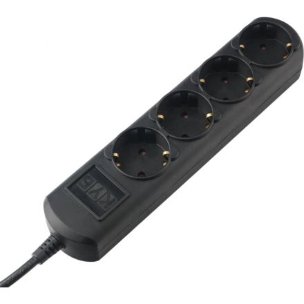 Удлинитель Power Cube 4р/5м без выкл 16А черн (PC-2B-5M)