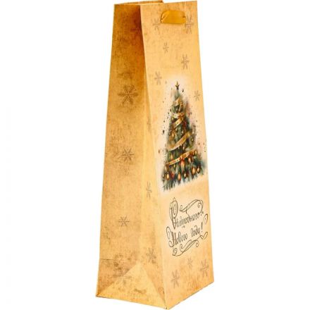 Пакет под бутылку 'Роскошная елка', 13x36x10 см   10523029 НГ