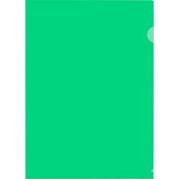 Папка-уголок A4 зеленая 180 мкм (10 штук в упаковке)
