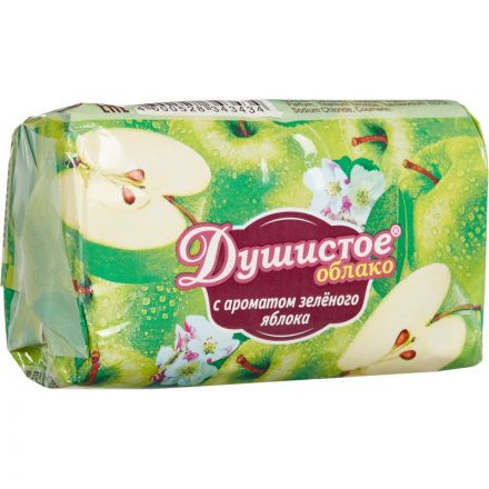Мыло туалетное Душистое облако С ароматом зеленого яблока 90 г
