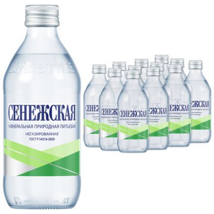 Вода негазированная минеральная СЕНЕЖСКАЯ ГОСТ 0,33 л, стеклянная бутылка, 4600286110774 Вода негазированная минеральная СЕНЕЖСКАЯ ГОСТ 0,33 л, стеклянная бутылка, 4600286110774