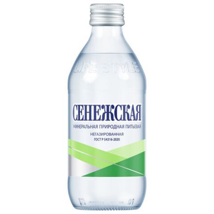Вода негазированная минеральная СЕНЕЖСКАЯ ГОСТ 0,33 л, стеклянная бутылка, 4600286110774 Вода негазированная минеральная СЕНЕЖСКАЯ ГОСТ 0,33 л, стеклянная бутылка, 4600286110774