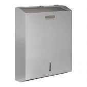 Диспенсер для полотенец листовых OfficeClean Professional (V-сл.), нержавеющая сталь