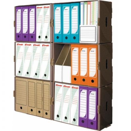 Короб архивный гофрокартон бурый 519х341х323 мм