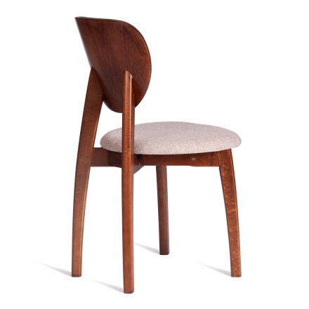 Стул Tetchair DIAMANTE мягкое сидение бук, 42x42x85см, коричневый, ткань wool caramel, бежевый Стул Tetchair DIAMANTE мягкое сидение бук, 42x42x85см, коричневый, ткань wool caramel, бежевый