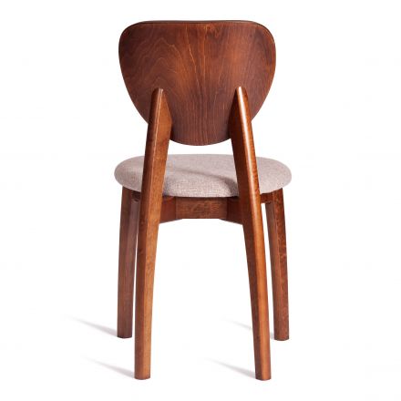 Стул Tetchair DIAMANTE мягкое сидение бук, 42x42x85см, коричневый, ткань wool caramel, бежевый Стул Tetchair DIAMANTE мягкое сидение бук, 42x42x85см, коричневый, ткань wool caramel, бежевый