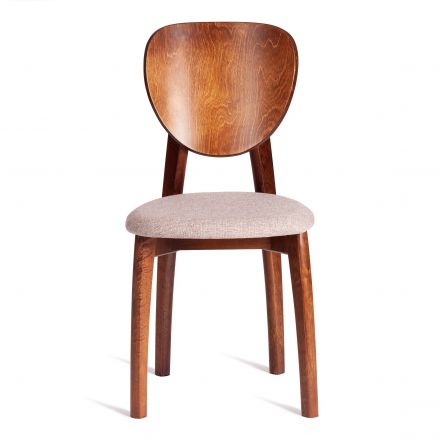 Стул Tetchair DIAMANTE мягкое сидение бук, 42x42x85см, коричневый, ткань wool caramel, бежевый Стул Tetchair DIAMANTE мягкое сидение бук, 42x42x85см, коричневый, ткань wool caramel, бежевый