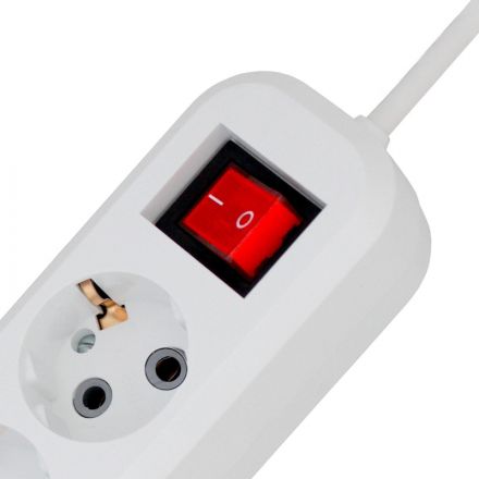 Сетевой фильтр Progix SF4PW10 4р/10м белый, 3х0,75мм, 10А/2000Вт