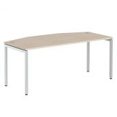 Стол руководителя XSET 189 Бук Тиара/Алюминий 1800х914х750 XTEN-S Стол руководителя XSET 189 Бук Тиара/Алюминий 1800х914х750 XTEN-S