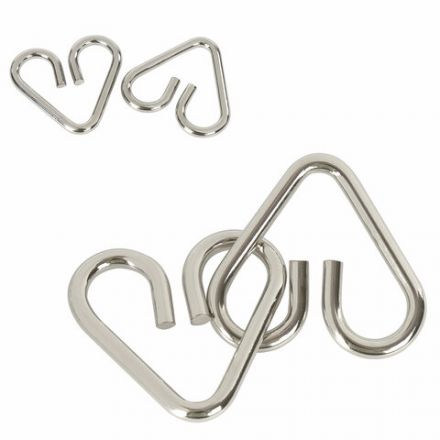 Головоломки металлические ЗОЛОТАЯ СКАЗКА (уровень сложности "НОВИЧОК"), набор 6 штук, 662087