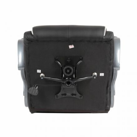 Кресло офисное BRABIX PREMIUM "Strong HD-009", НАГРУЗКА до 200 кг, экокожа черная, ткань серая, 531945