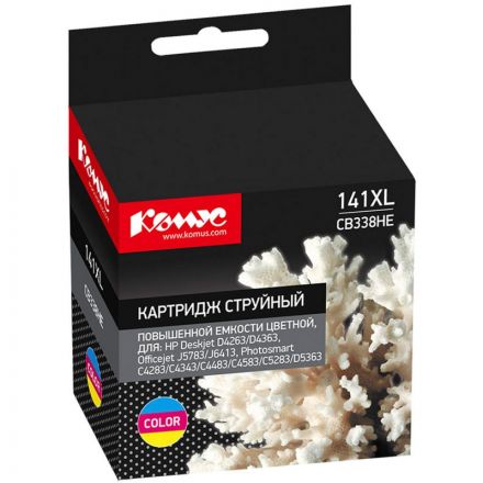 Картридж струйный Комус 141XL CB338HE цв. пов.емк. для HP DjD4263