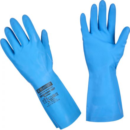 Перчатки КЩС нитриловые TopFort Профхим Нит К80 Щ50 цв.синий размер 11 Перчатки КЩС нитриловые TopFort Профхим Нит К80 Щ50 цв.синий размер 11