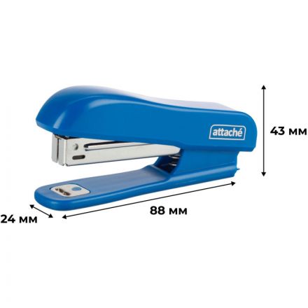Степлер Attache Compact (№10) до 15 листов, пластик, синий