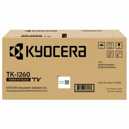 Тонер-картридж KYOCERA (TK-1260) для ECOSYS PA4000x/PA4000wx, ресурс 10000 стр., оригинальный, 1T0C150NL0 Тонер-картридж KYOCERA (TK-1260) для ECOSYS PA4000x/PA4000wx, ресурс 10000 стр., оригинальный, 1T0C150NL0