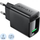 Зарядное устройство сетевое ACEFAST (AF-A90P3-BK)QC18W GaN USB-A с каб