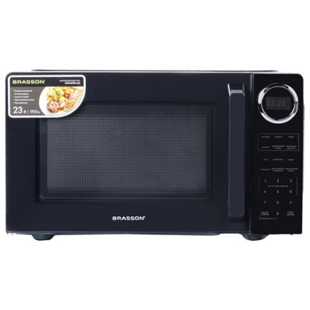 Микроволновая печь BRASSON (БРАССОН) MW2390D-6BL, 23 л, 900 Вт, сенсорное управление, дисплей, таймер, 6 АВТОПРОГРАММ, черная, 454980 Микроволновая печь BRASSON (БРАССОН) MW2390D-6BL, 23 л, 900 Вт, сенсорное управление, дисплей, таймер, 6 АВТОПРОГРАММ, черная, 454980