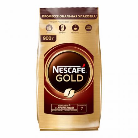 Кофе молотый в растворимом NESCAFE "Gold" 900 г, сублимированный, 12348493