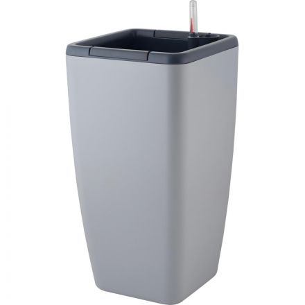 Горшок с автополивом Munchen 20л с вставкой 8л, квадр ,св.серый,IG622511025