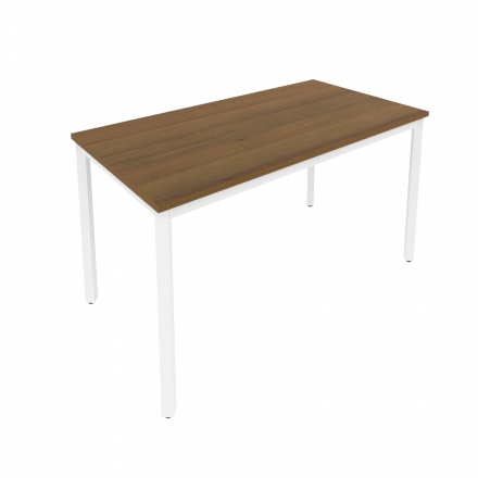 Slim Стол письменный на металлокаркасе С.СП-5 Орех/Белый металл 1380*720*750