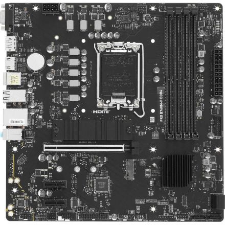 Материнская плата MSI PRO B760M-P DDR4 s1700, Intel B760, 4xDDR4, mATX Материнская плата MSI PRO B760M-P DDR4 s1700, Intel B760, 4xDDR4, mATX